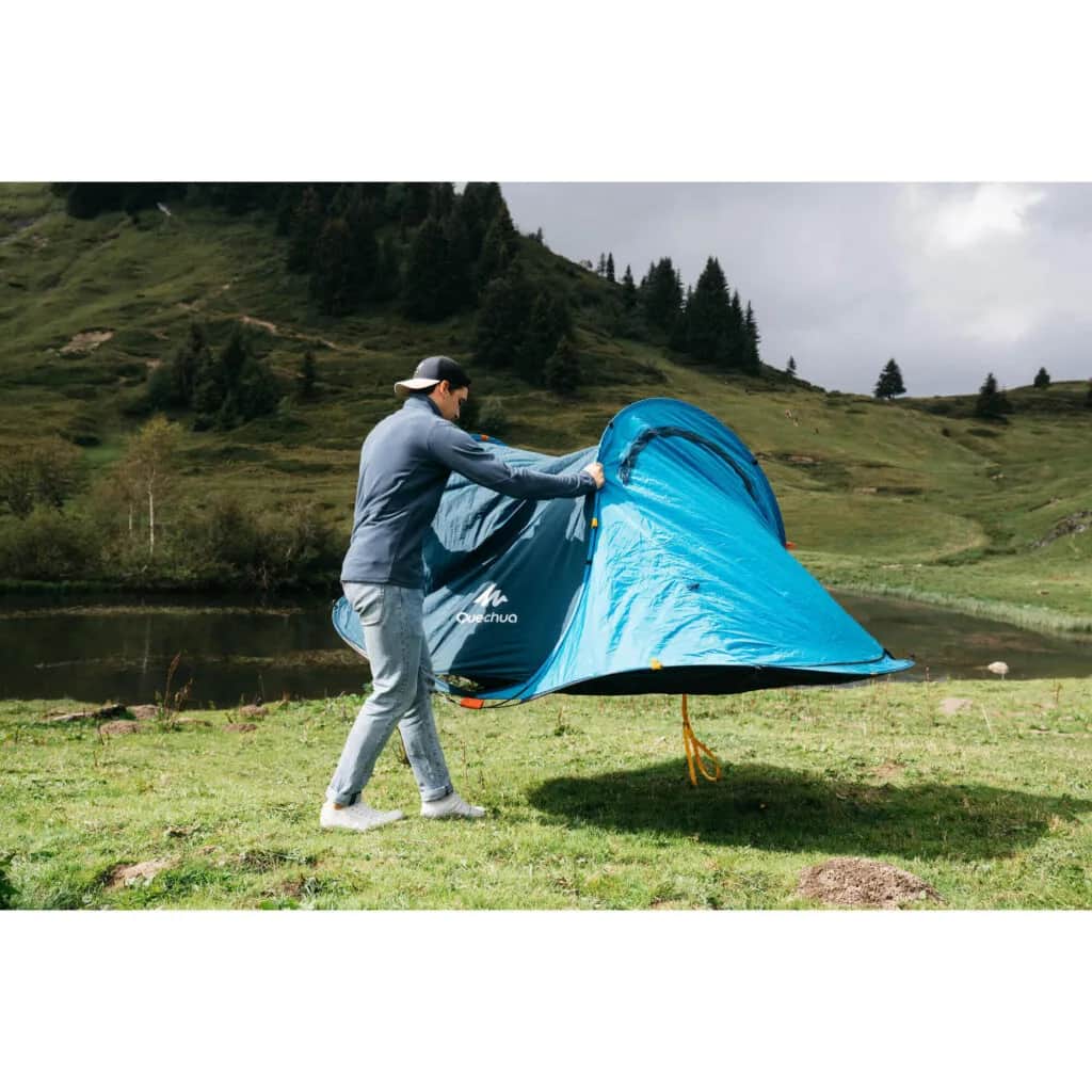 Jak szybko i łatwo złożyć namiot Quechua 2 Seconds 3-osobowy – krok po kroku